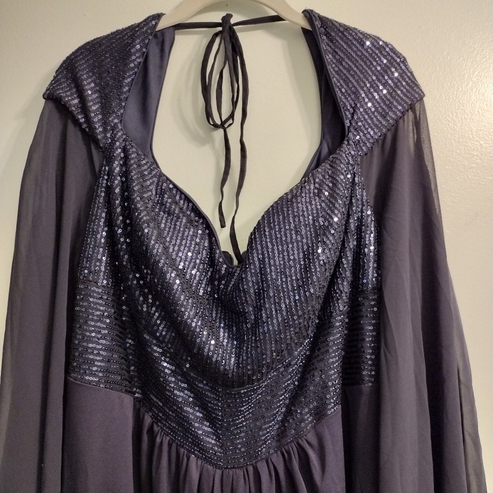 SHEIN Navy Sequin Dress